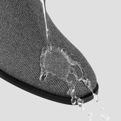 Square-Toe Water-Repellent Ankle Boots (Ryan Pro)