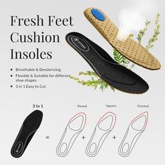 Conscious Comfort™ | 3-in-1 Cuttable Insoles