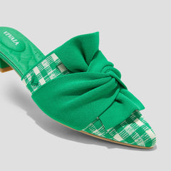 Pointed-Toe Knot Sandals (Yaffa Pro)