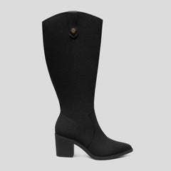 Pointed-Toe Western Knee-High Boots (Wynne)