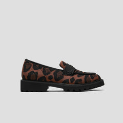 Round-Toe Platform Chunky Heel Loafers (Francesca)