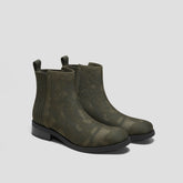 Square-Toe Ankle Chelsea Boots (Celina)