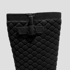Wool Biker boots with round toe and half-high sole (Faith)