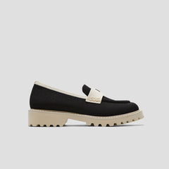 Round-Toe Platform Chunky Heel Loafers (Francesca)