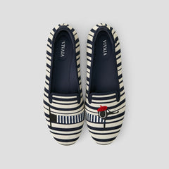 Round-Toe Embroidered Loafers (Audrey)