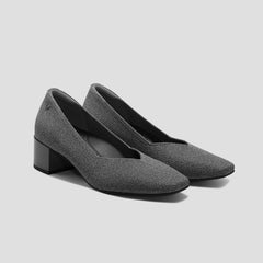 Square-Toe Stress Free Chunky Heels (Megan)