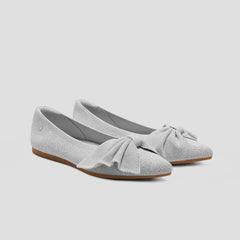 Pointed-Toe Bow Flats (Azura)