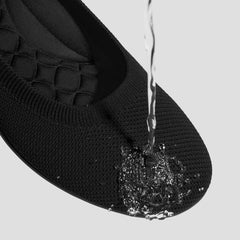 Water-Repellent Round-Toe Walking Flats (Claire Walker)