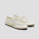 Round-Toe Lace-Up Mesh Sneakers (Yara)