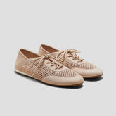 Round-Toe Lace-Up Mesh Sneakers (Yara)