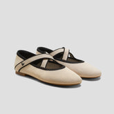 Almond-Toe Mary Janes Flats (Nia)