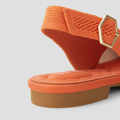 Mini Square-Toe Slingback Sandals (Kalina)