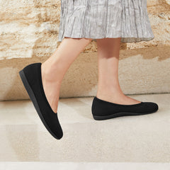 Water-Repellent Round-Toe Walking Flats (Claire Walker)