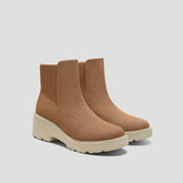 Round-Toe Chunky Platform Travel Boots (Everly)
