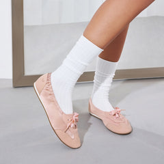 Round-Toe Satin Sneakerina (Yanka)