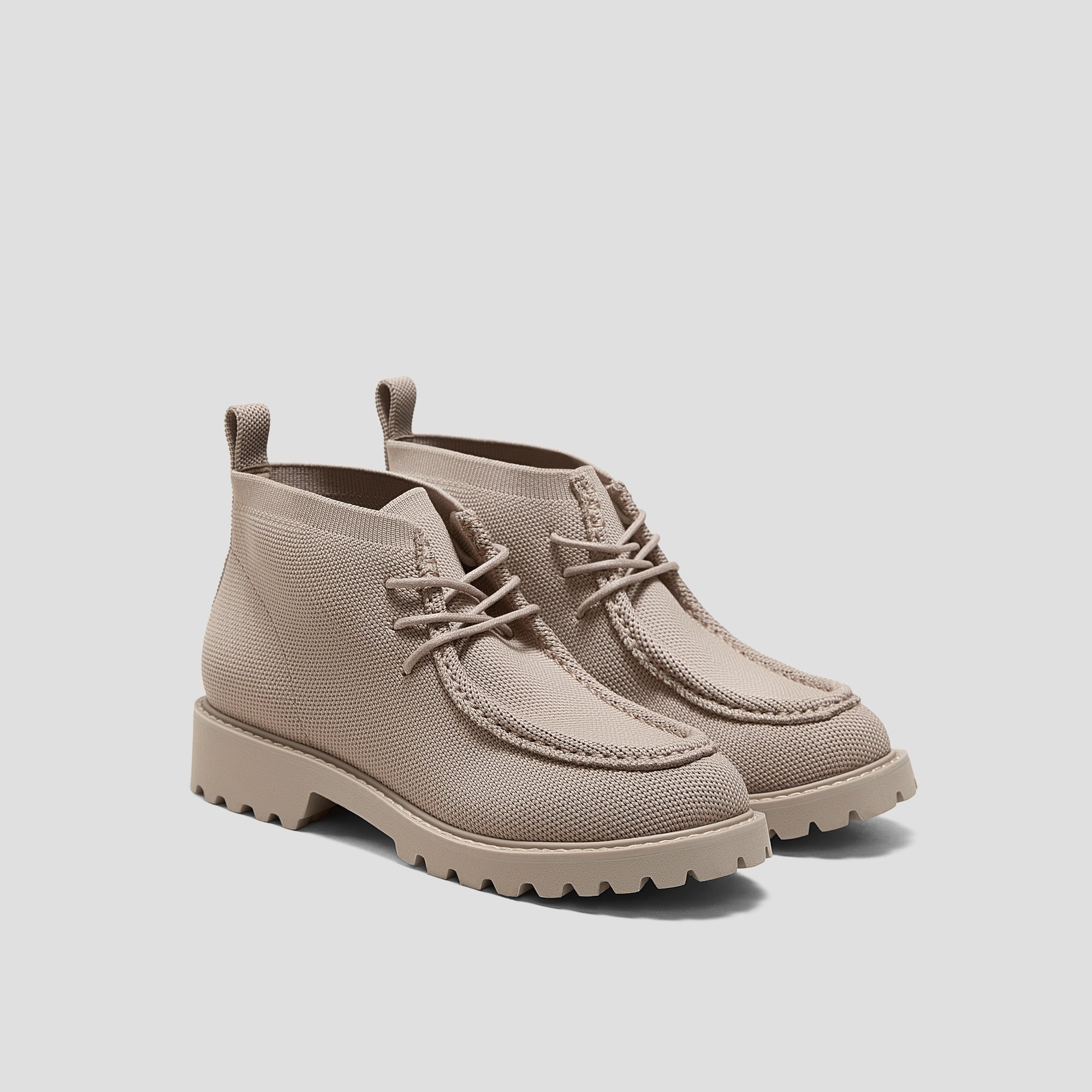 Round-Toe Lug Sole Ankle Boots (Francis)