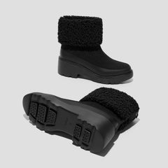 Faux Fur Platform Chunky Wedge Boots(Elaine)