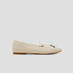 Round-Toe Embroidered Loafers (Audrey)