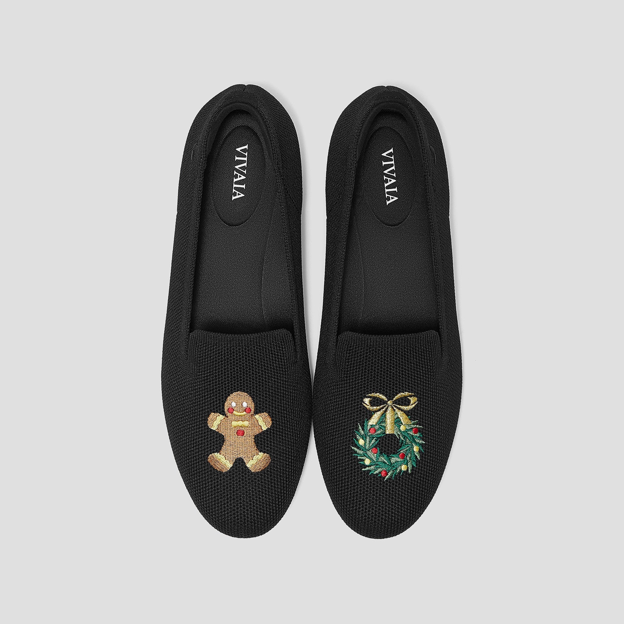Round-Toe Embroidered Loafers (Audrey)