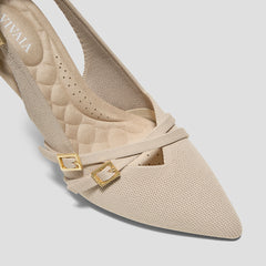PointEase™ Slingback Heels (Adela)