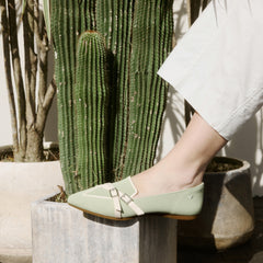 Pointed-Toe Aria Crisscross Loafers (Marvis)