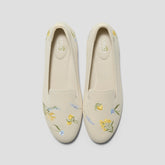 Healing Garden | Round-Toe Embroidered Loafers (Audrey)