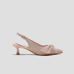 PointEase™ Bow Slingback Heels (Sanna)