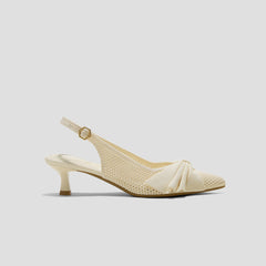 PointEase™ Bow Slingback Heels (Sanna)