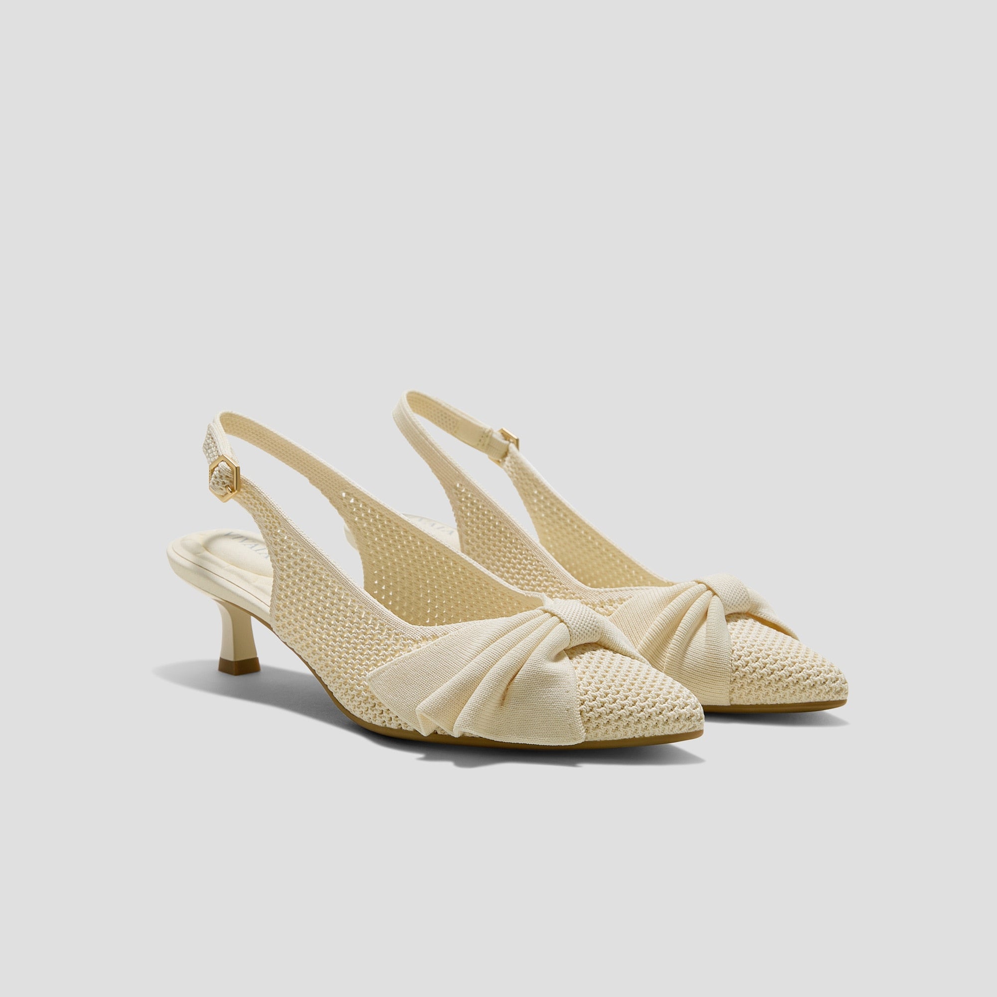 PointEase™ Bow Slingback Heels (Sanna)