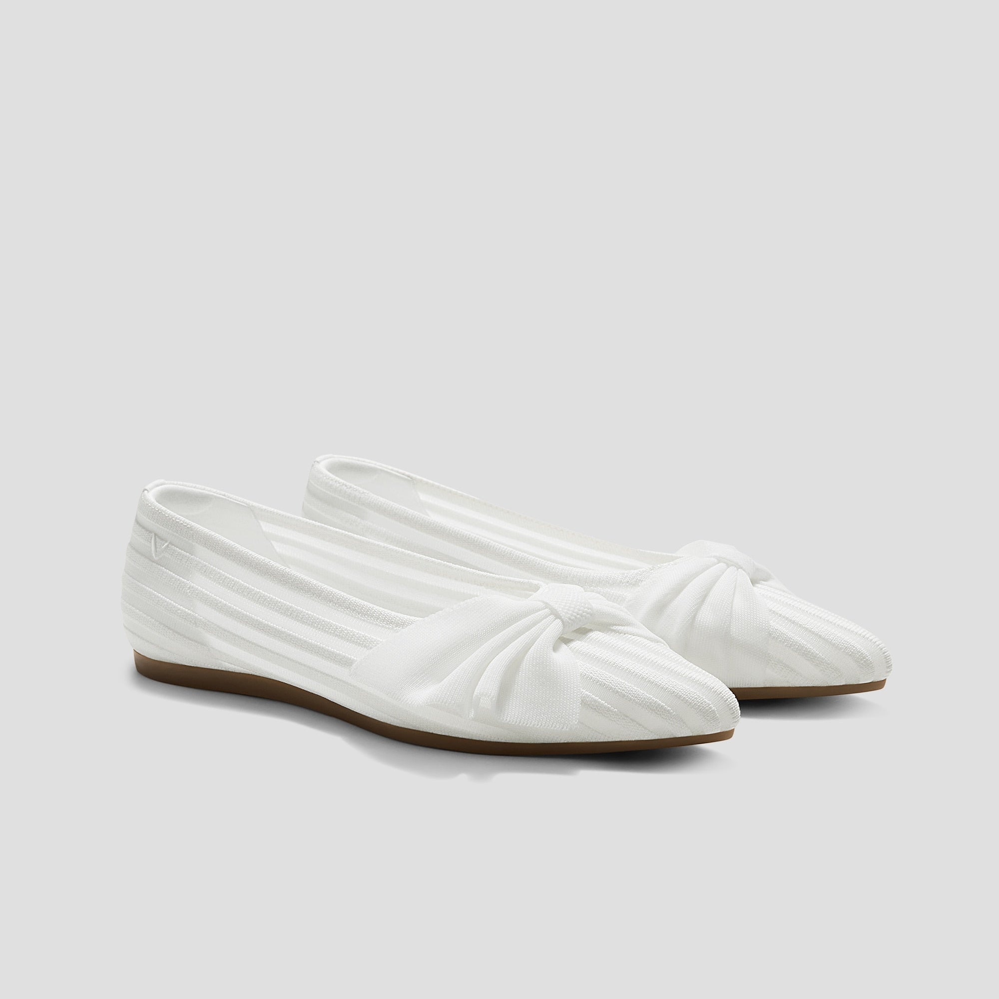 Pointed-Toe Bow Flats (Azura)