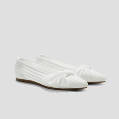 Pointed-Toe Bow Flats (Azura)