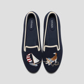 Round-Toe Embroidered Loafers (Audrey)