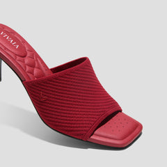 Square-Toe Slide Sandals (Aimee)