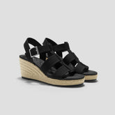 Round-Toe Slingback Wedge Sandals (Skyler)