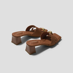Square-Toe Toe Ring Sandals (Jayna)