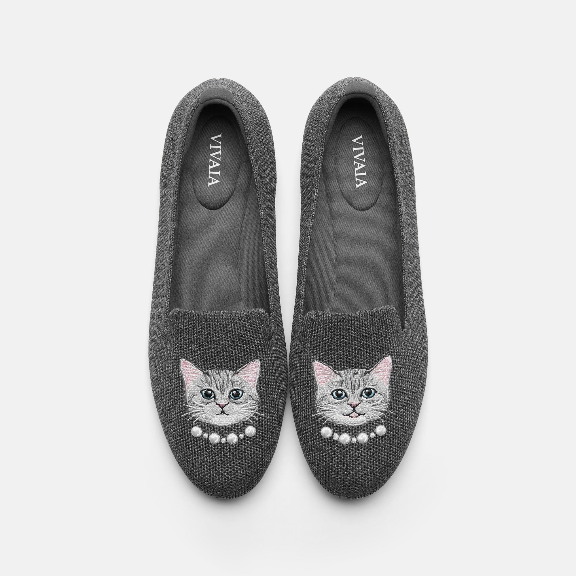 Round-Toe Embroidered Loafers (Audrey)