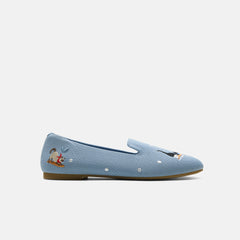 Round-Toe Embroidered Loafers (Audrey)