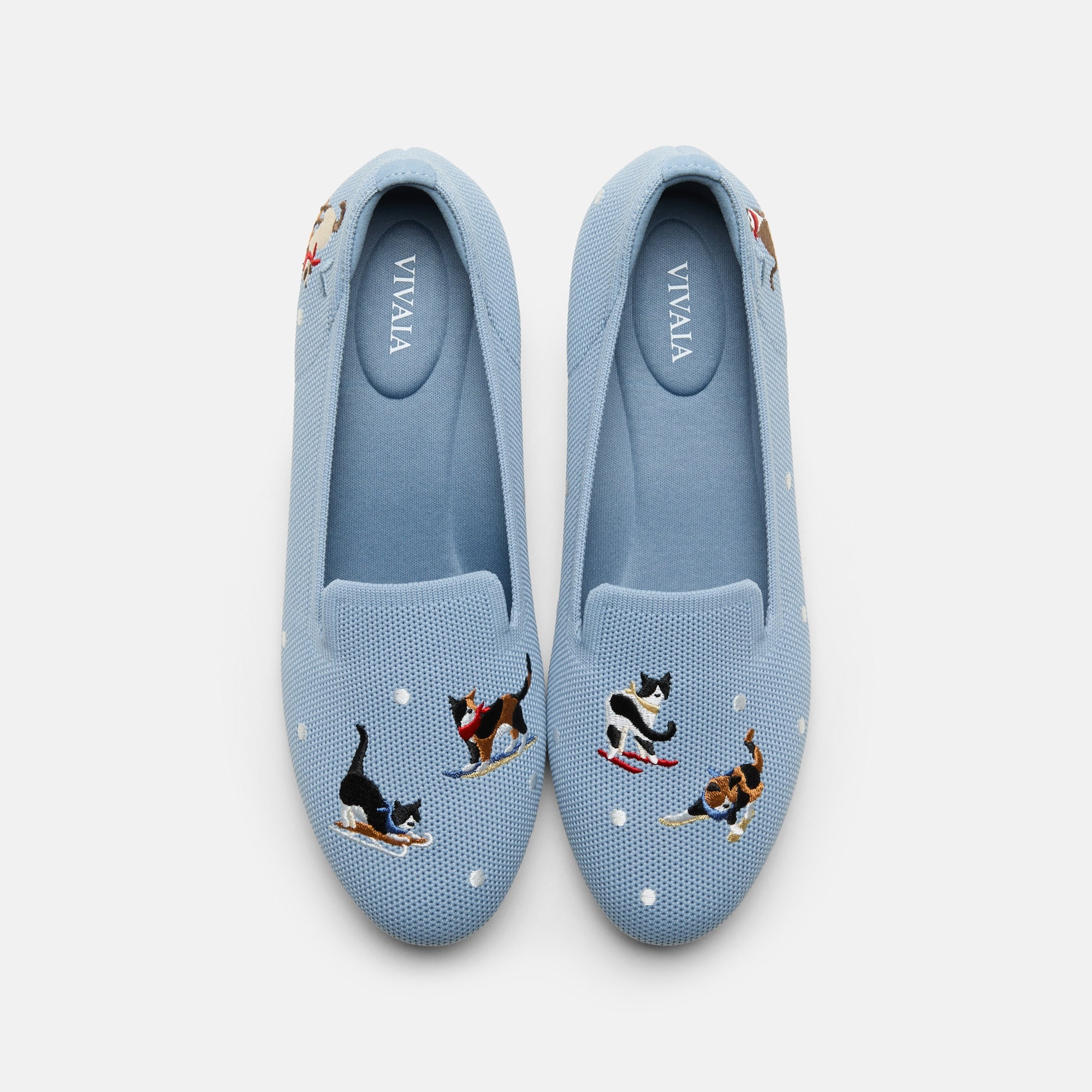 Round-Toe Embroidered Loafers (Audrey)