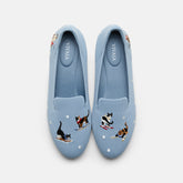 Round-Toe Embroidered Loafers (Audrey)