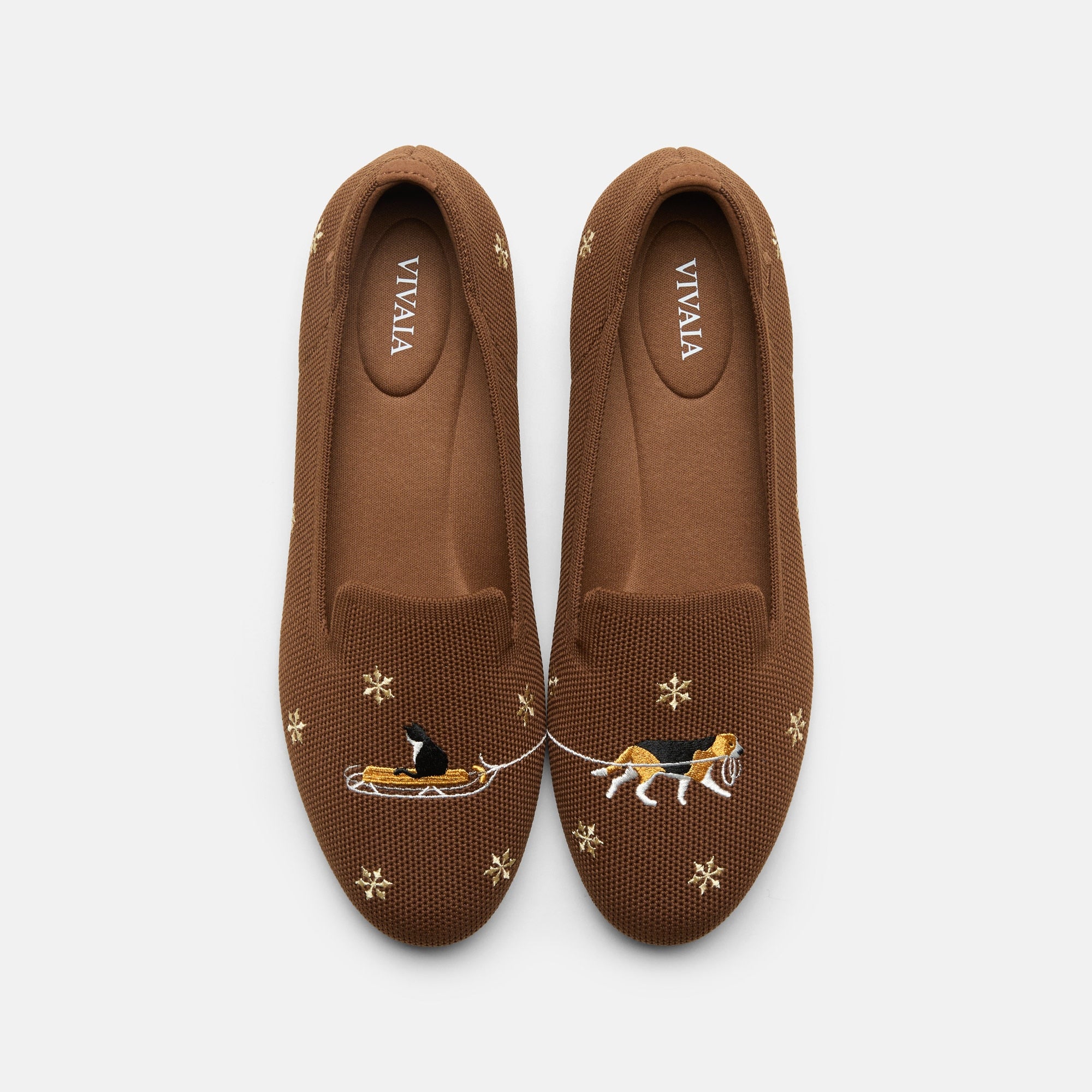 Round-Toe Embroidered Loafers (Audrey)