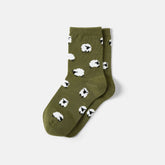 1 Pair Animal Jacquard Crew Socks (Aubrey)
