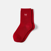 1 Pair Animal Jacquard Crew Socks (Aubrey)