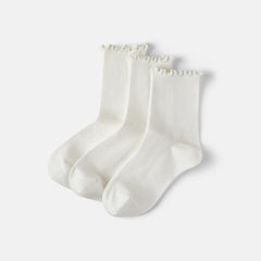 3-Pair Ruffle Crew Socks (Marion)