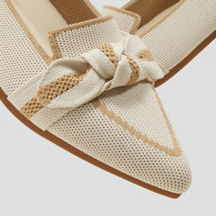 Pointed-Toe Bow Loafers (Michelle 2.0)