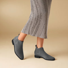 Square-Toe Water-Repellent Ankle Boots (Ryan Pro)