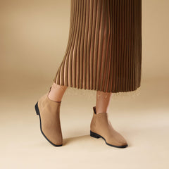 Square-Toe Water-Repellent Ankle Boots (Ryan Pro)