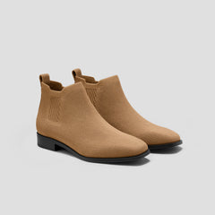 Square-Toe Water-Repellent Ankle Boots (Ryan Pro)