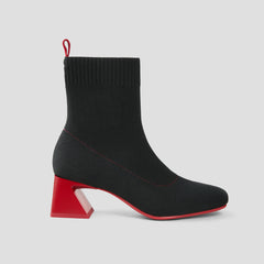 Square-Toe Water-Repellent Block Heeled Boots (Regina Pro)