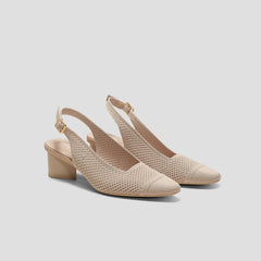 Pointed-Toe Slingback Sandals (Leah Pro)