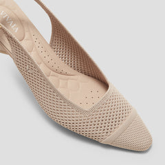 Pointed-Toe Slingback Sandals (Leah Pro)